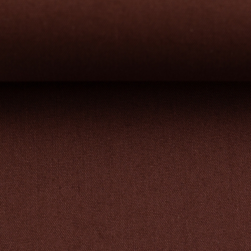 Preview: Baumwolle Webware - UNI - Dunkelbraun